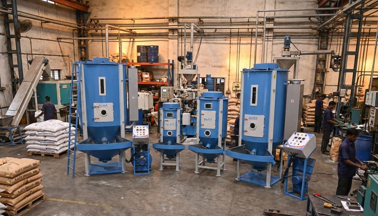 Right Vertical Batch Mixer for Your Industrial Application - Invoitplast Machinery PVT LTD