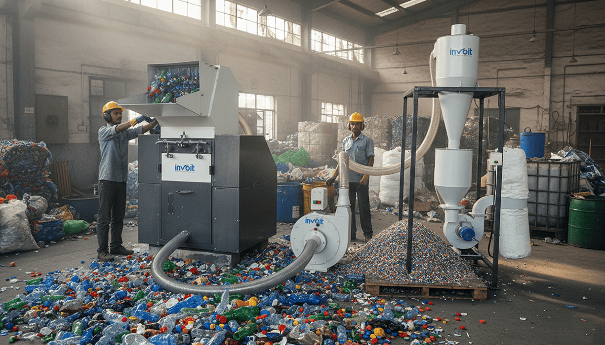 HDPE Plastic Recycling Machine for Pipe, Bottle & Film - Invoitplast Machinery PVT LTD