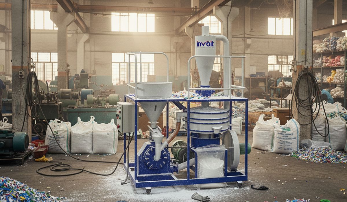 Best PVC Scrap Pulverizer Machine for PVC Recycling in India - Invoit Plast Machinery PVT LTD