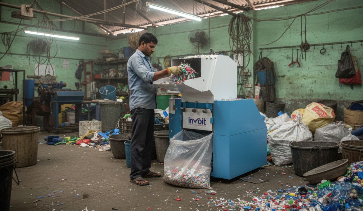 Plastic Scrap Grinder Machine 24 Inch Best Solution for Heavy-Duty Plastic Recycling - Invoitplast Machinery PVT LTD