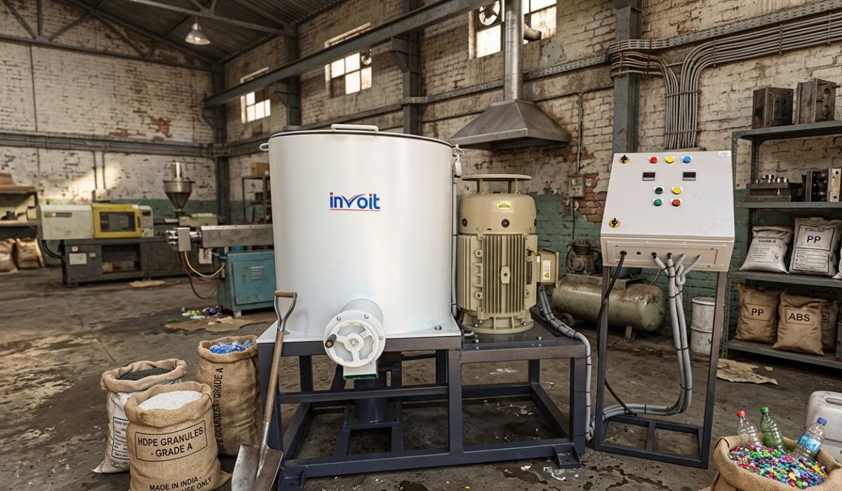 Granules Mixer Machine for Uniform Mixing of Plastic Raw Materials - Invoitplast Machinery PVT LTD